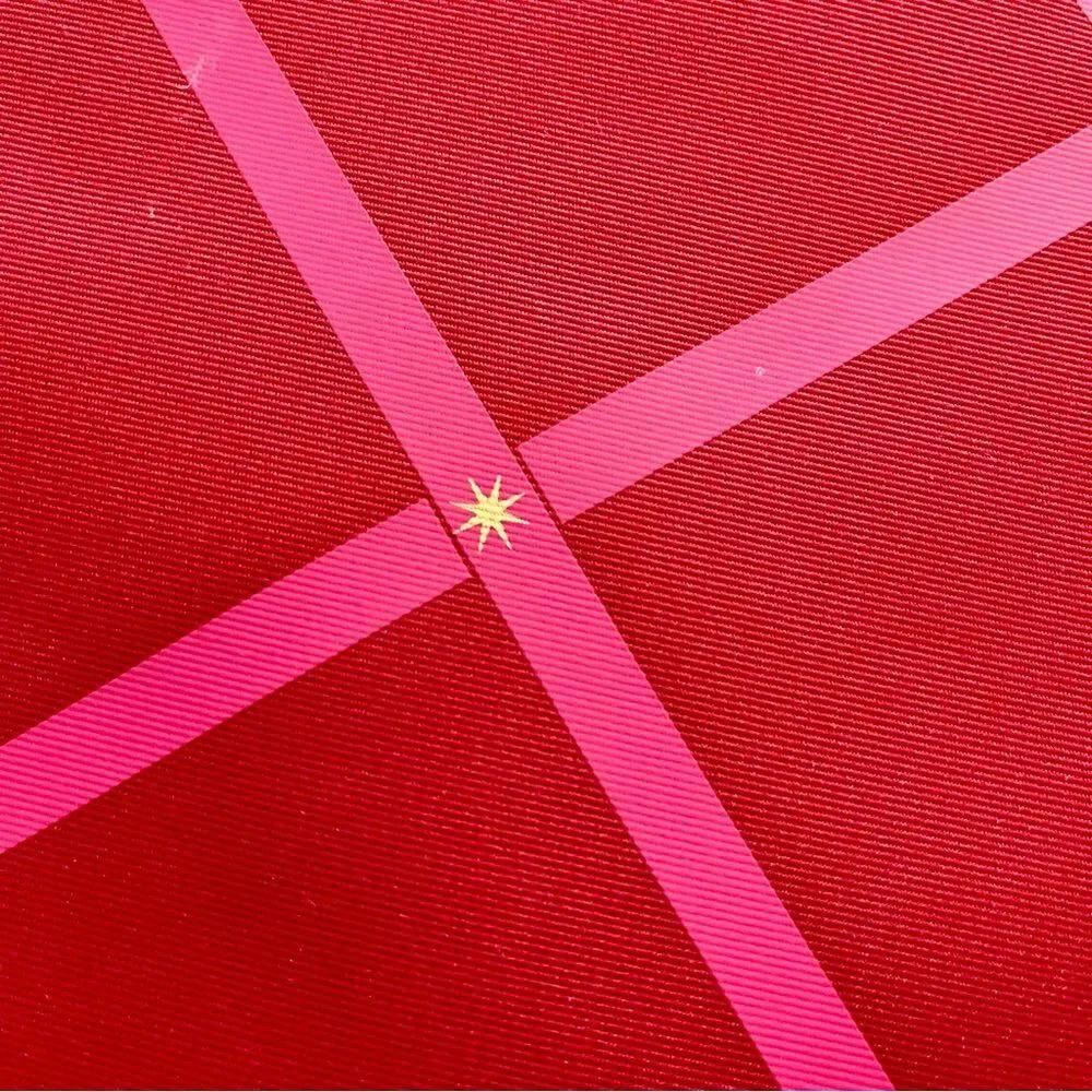 Estée Lauder Red & Pink Quilted Cosmetic Bag Large Travel